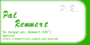 pal remmert business card